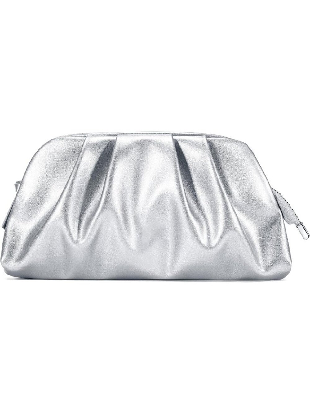 👜 Women's Silver Faux Leather Evening Formal Crossbody Bag Stylish Clutch Purse